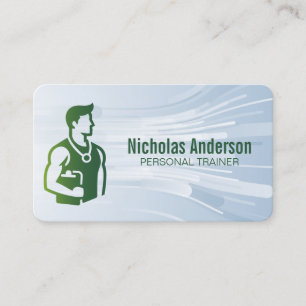 Personal Trainer Fitness Health Gym Business Card