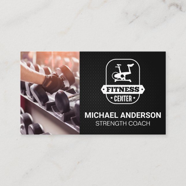 Personal Trainer | Fitness Logo Business Card (Front)