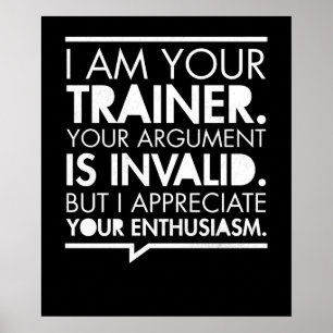 Personal Trainer Fitness Motivation Poster