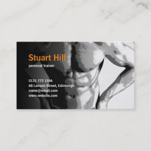 Personal Trainer & Fitness Muscles Business Card