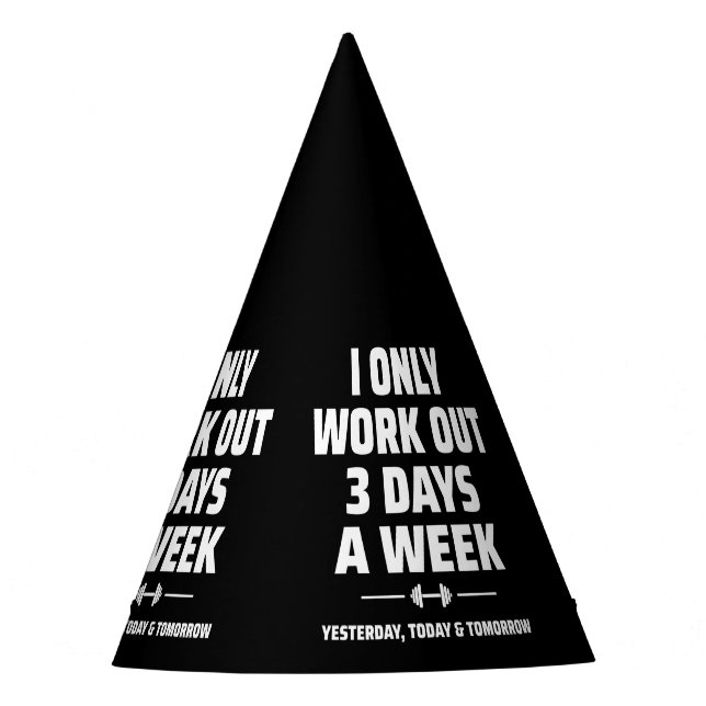 Personal Trainer Funny Gym Exercise Fitness Meme Party Hat (Front)