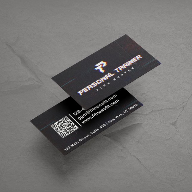 Personal Trainer Gym Fitness Personalised (2 SIDE) Business Card (Creator Uploaded)
