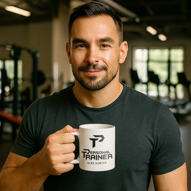 Personal Trainer Gym Fitness Personalised Coffee Mug (Creator Uploaded)
