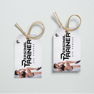 Personal Trainer Gym Fitness Personalised Gift Tags