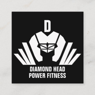 Personal Trainer/GYM/FITNESS Square Business Card
