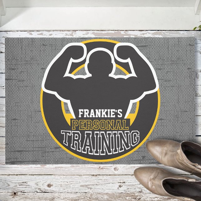 Personal Trainer GYM Power Training Fitness Custom Doormat (Creator Uploaded)