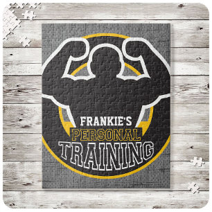 Personal Trainer GYM Power Training Fitness Custom Jigsaw Puzzle