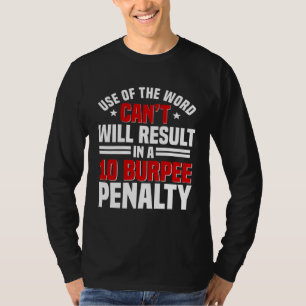 Personal Trainer Instructor Fitness Workout Burpee T-Shirt