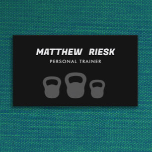Personal Trainer KettleBell Fitness Business Card