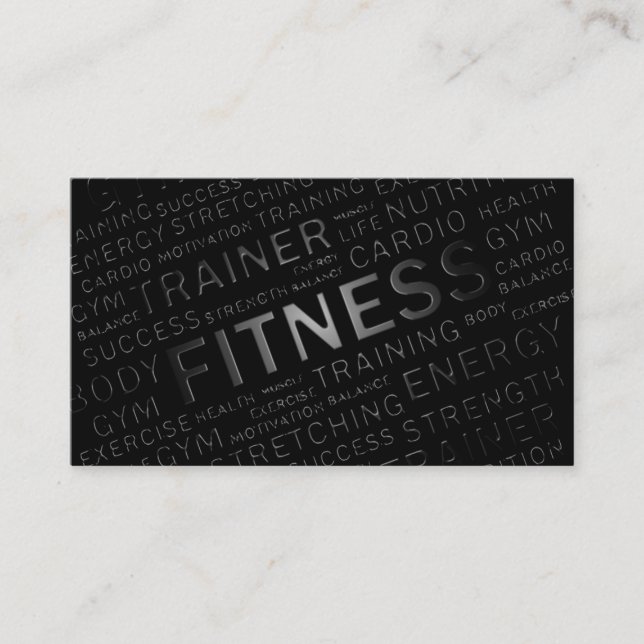 Personal Trainer Loyalty Punch Business Card (Front)
