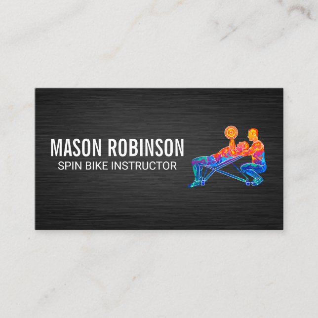 Personal Trainer Modern Logo Business Card (Front)