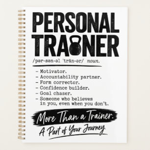 Personal Trainer Motivator Fitness Coach Planner