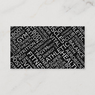 Personal Trainer or Fitness Centre Business Card