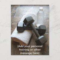 Personal Trainer or Fitness Dumbells Towel & Water