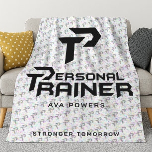 Personal Trainer Personalised Fleece Blanket