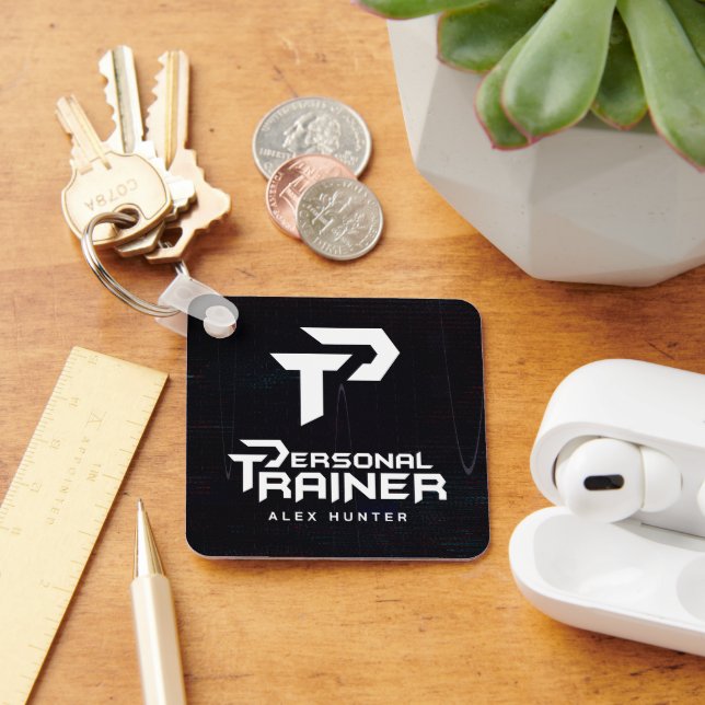 Personal Trainer Personalised Key Ring (Desk)