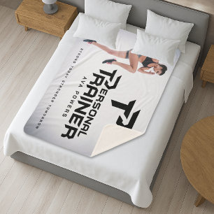 Personal Trainer Personalised Sherpa Blanket