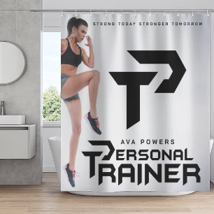 Personal Trainer Personalised Shower Curtain