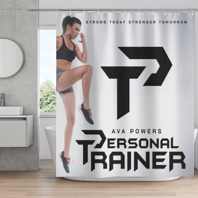 Personal Trainer Personalised Shower Curtain (Creator Uploaded)