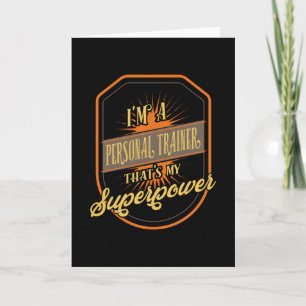 Personal Trainer Profession Card