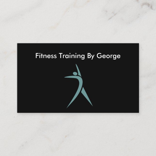 Personal Trainer Professional Design Business Card (Front)