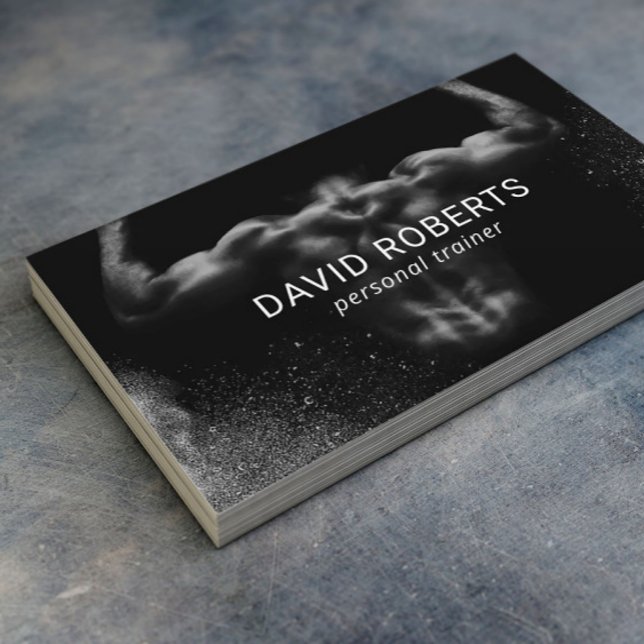 Personal Trainer Professional Fitness Business Card (Creator Uploaded)