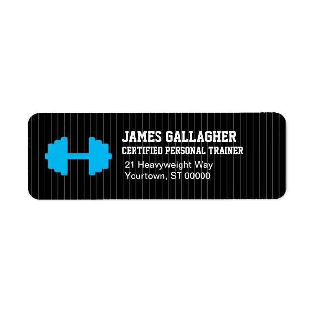 Personal Trainer Return Address Label (Front)
