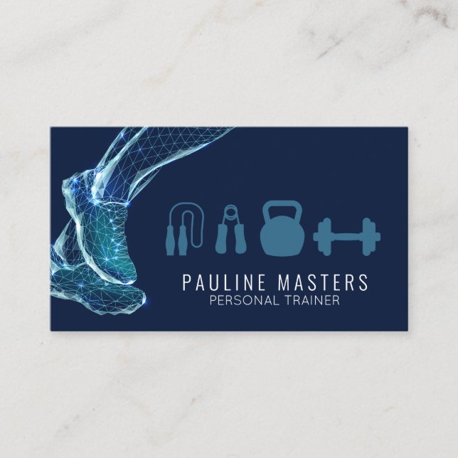 Personal Trainer | Running | Equipment Fitness Appointment Card (Front)