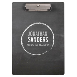 PERSONAL TRAINER SKETCH LOGO Personalised Clipboard