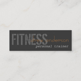 Personal Trainer Skinny Elegant Business Card