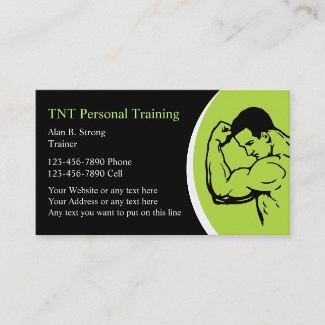 Personal Training Business Cards (Front)
