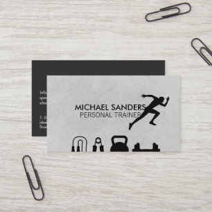 Personal Training Equipment   Runner Business Card