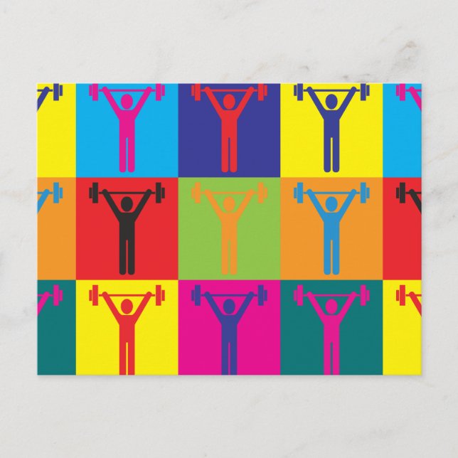 Personal Training Pop Art Postcard (Front)
