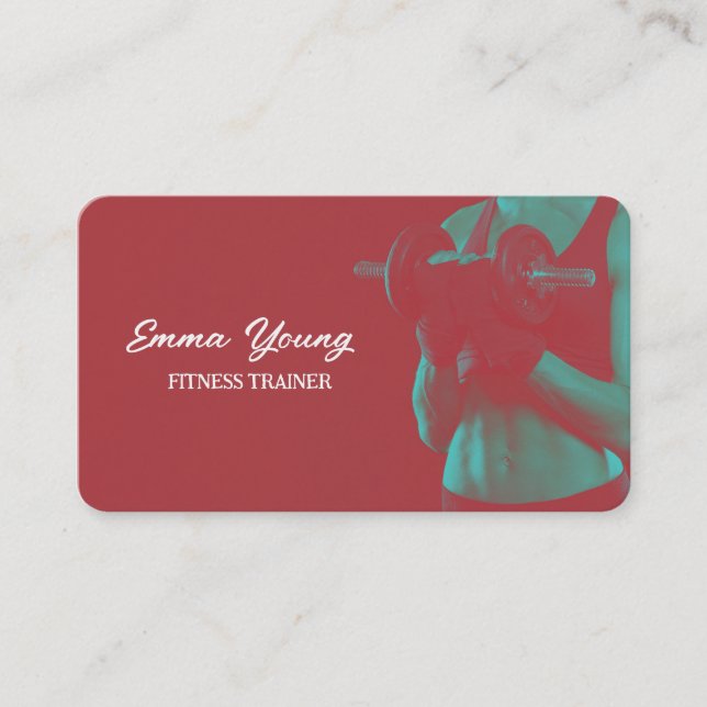 Personal Ttrainer Fitness Business Card (Front)