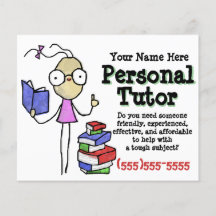 Personal Tutor.Tutoring.Study Help. Promotional