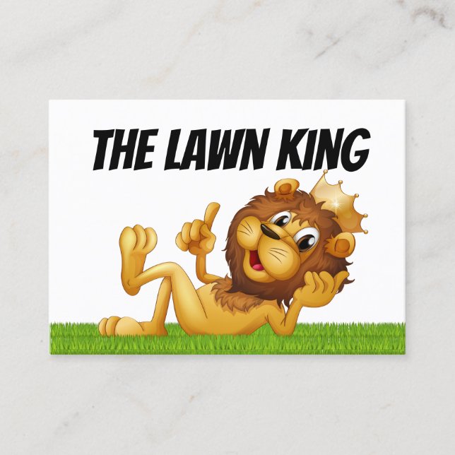 Personal Use Grass Cutting  Business Card (Front)