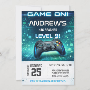 Personal Video Gaming Birthday Invitation