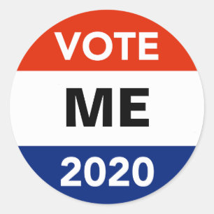 Personal Vote 2020 Presidential Election Campaign Classic Round Sticker