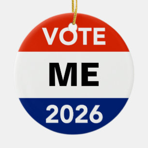 Personal Vote 2026 Midterm Election Campaign Ceramic Ornament