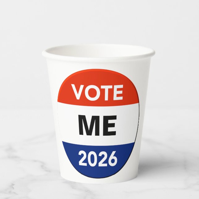 Personal Vote 2026 Midterm Election Campaign Paper Cups (Front)