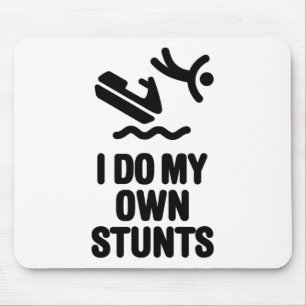 Personal Watercraft Pwc I Do My Own Stunts Jet Ski Mouse Pad