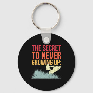 Personal Watercraft Rider I Never Grow Up I Jet Sk Key Ring