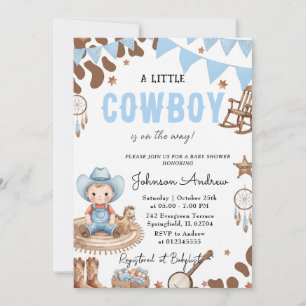 Personal Western Boy Baby Shower for boy Invitation