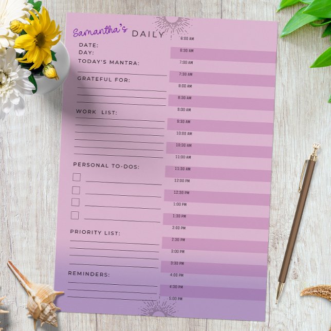 Personal Work Planner, To Do, Reminder, Mantra Notepad (Creator Uploaded)