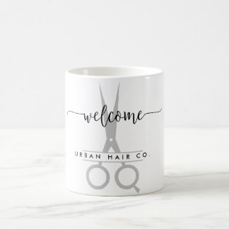 Personali Hair Salon Welcome with Scissors Logo Coffee Mug