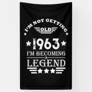 Personaliazed sixty vintage 60th birthday party banner