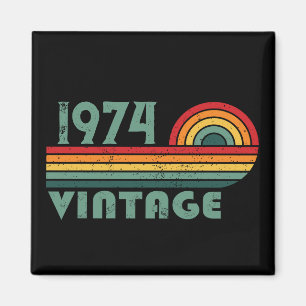 Personaliazed vintage 50th birthday gifts magnet