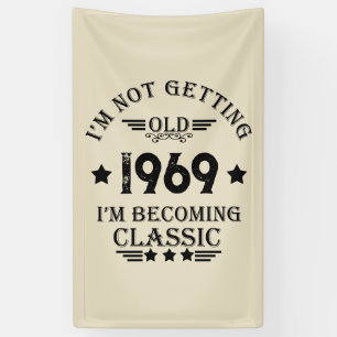 Personaliazed vintage 60th birthday party banner