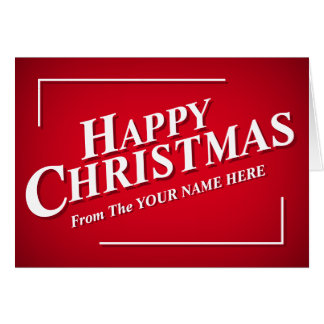 Personalisable Happy Christmas Greetings Card