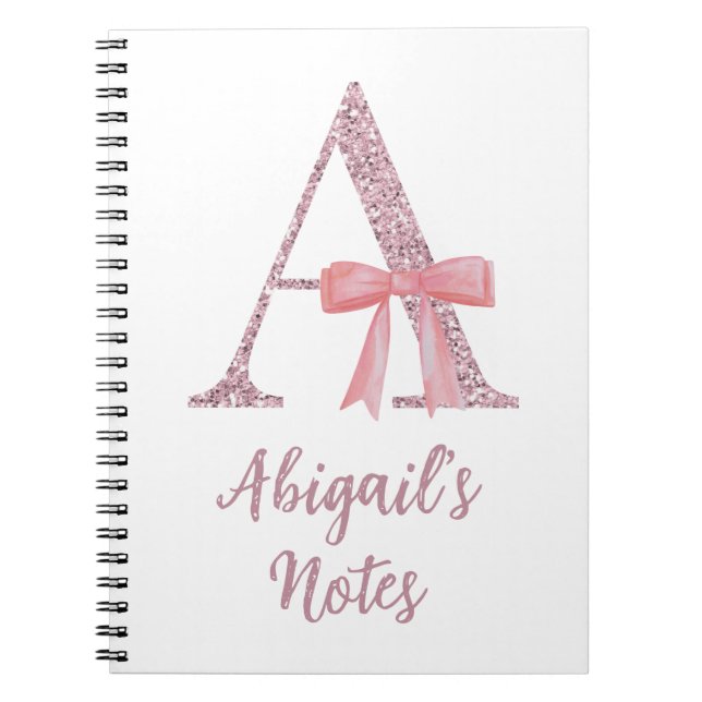 Personalisable Initial Notebook for Her (Front)